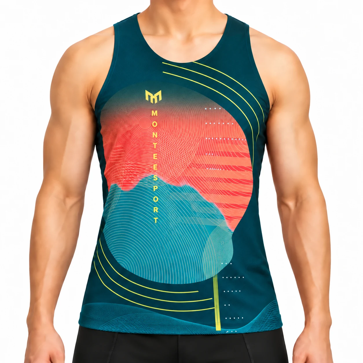 Radiant — Blue — Men Singlet