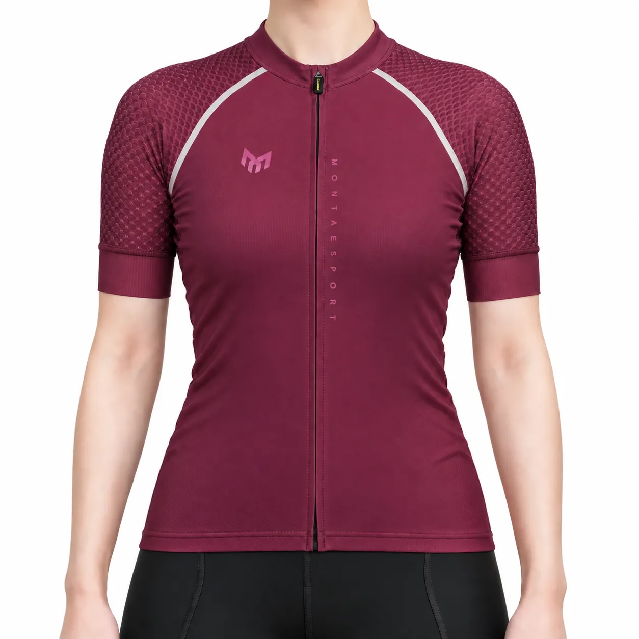 Spectrum — Burgundy — Women Cycling Short Sleeve