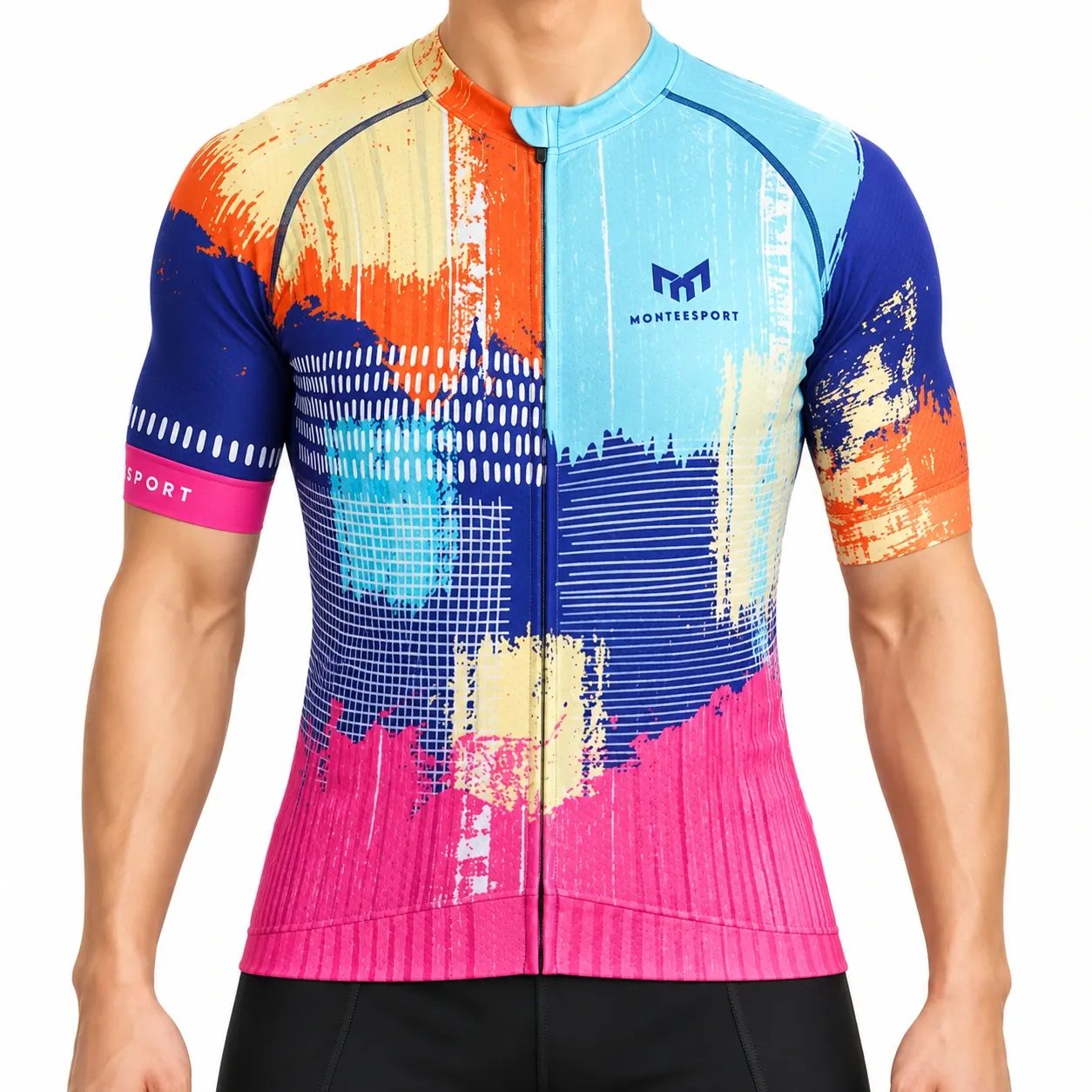 Art of Speed — Neon Light — Men Cycling Short Sleeve