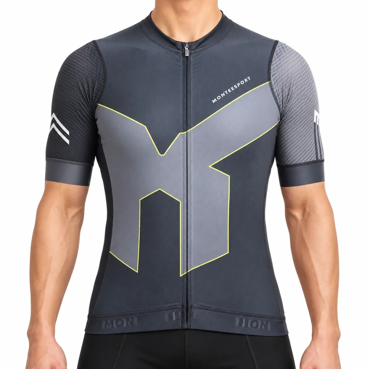 Mark 02 — Grey — Men Cycling Short Sleeve