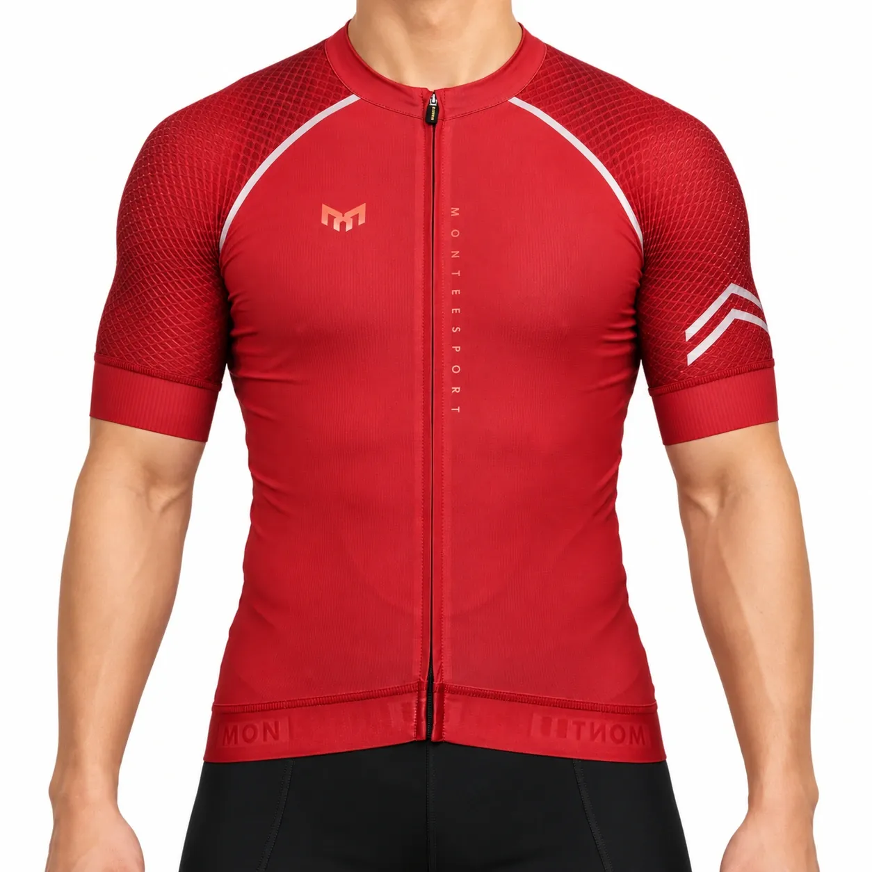 Spectrum — Red — Men Cycling Short Sleeve