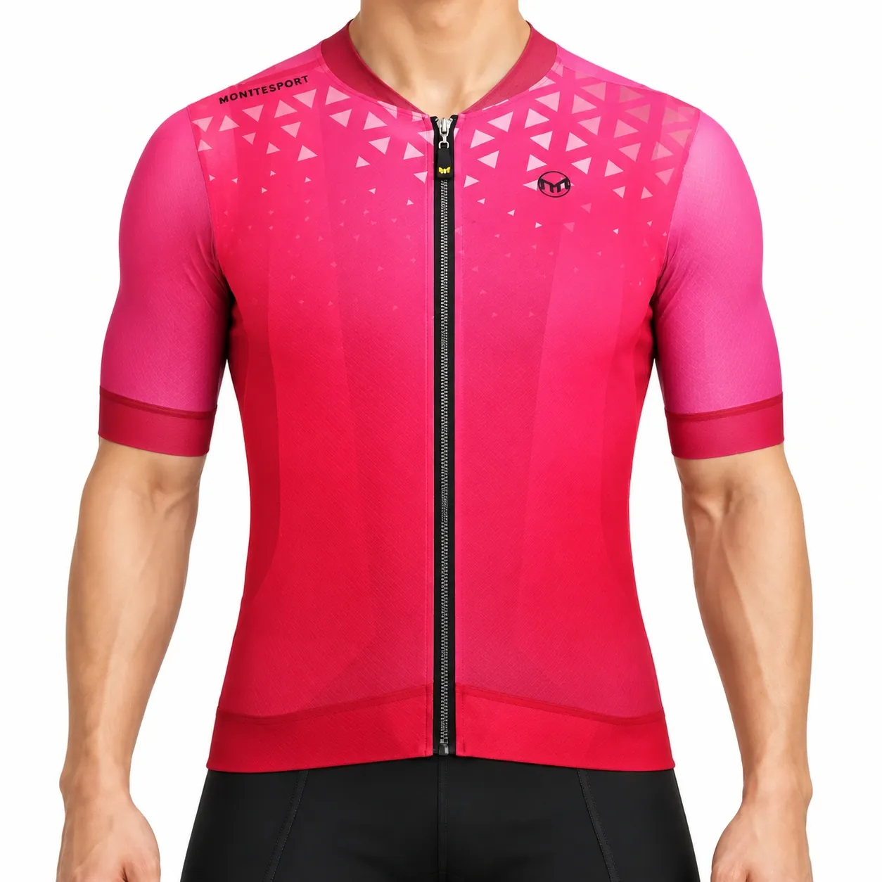 Trine — Cherry Red — Unisex Cycling Short Sleeve
