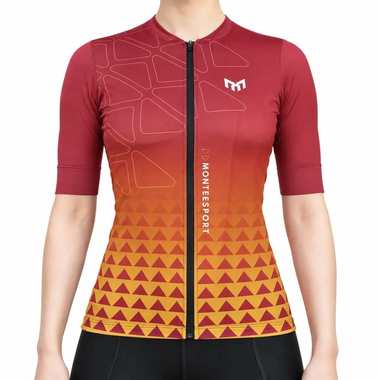Blazer — Flame Red — Women Cycling Short Sleeve