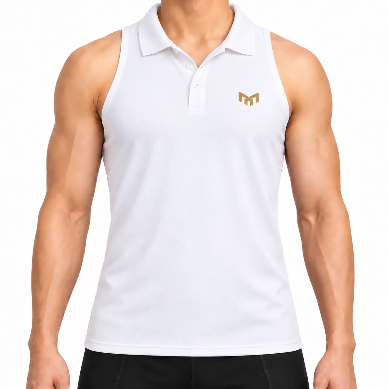Padel Move Essentials sleeveless polo front