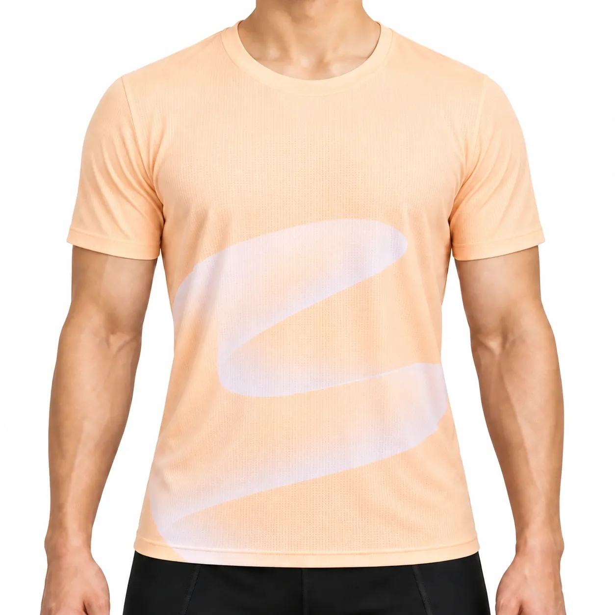 Fluid Motion T-Shirt front, Solar Dawn