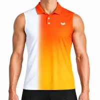 Gradient Sleeveless Polo front
