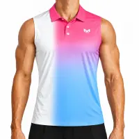 Gradient Sleeveless Polo front